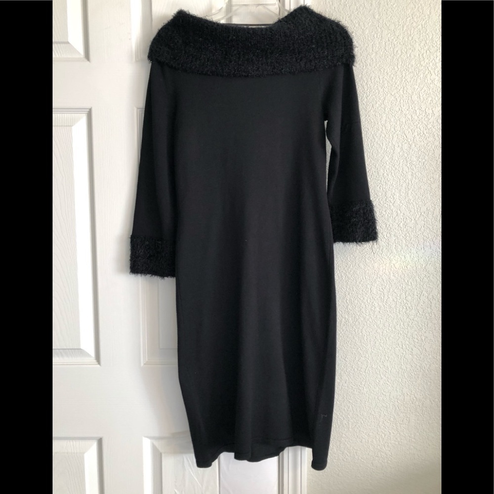 SPENSE NWT 2 black sweater dresses, size S & XL